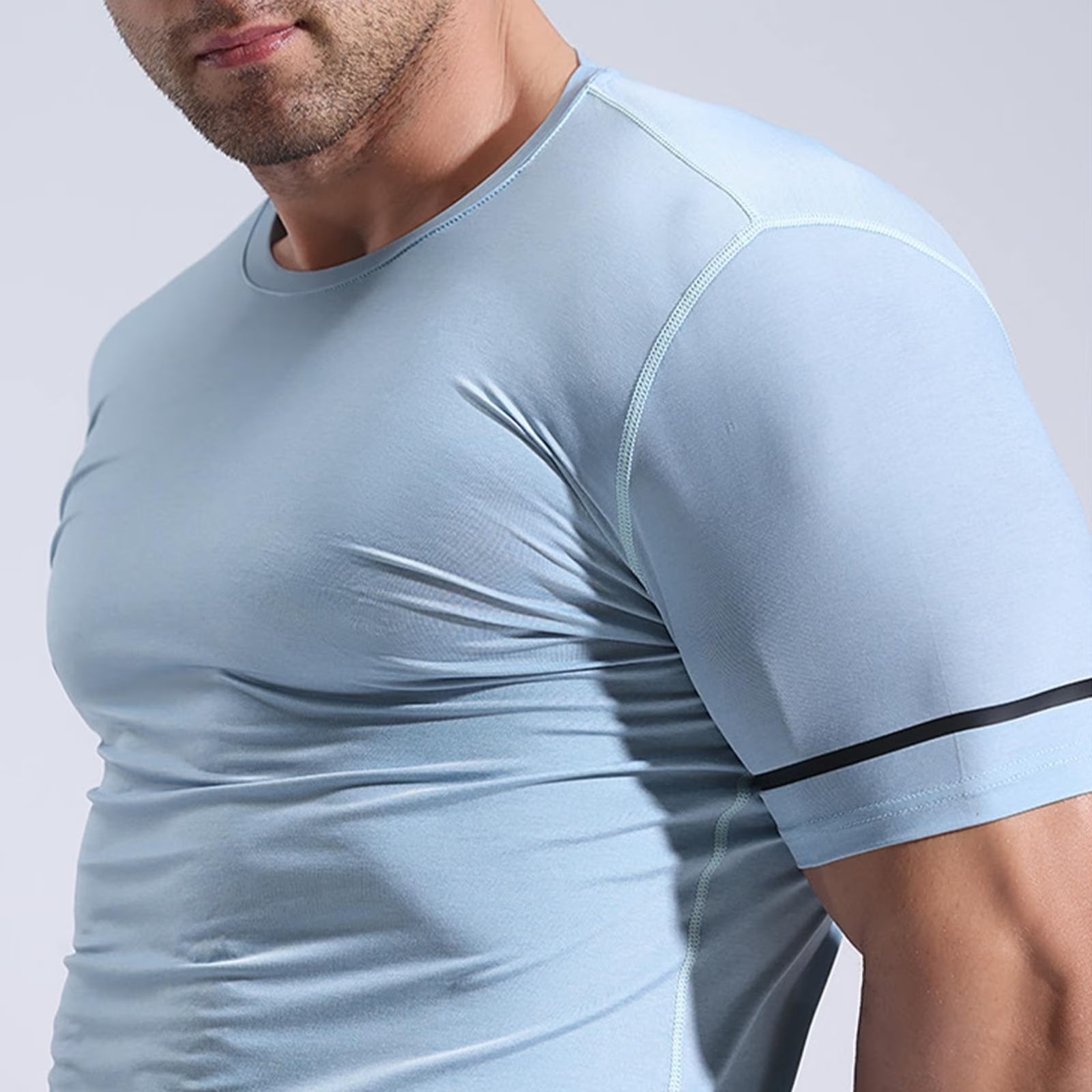 Summer Quick Drying Clothes Men'S T Shirt Sportswear Tight Fitting Basketball Training Fitness Stretch Clothes Outdoor Night Running Small Men Shirts Mens Casual T Shirt Mens V Neck T Shirts T Shirt