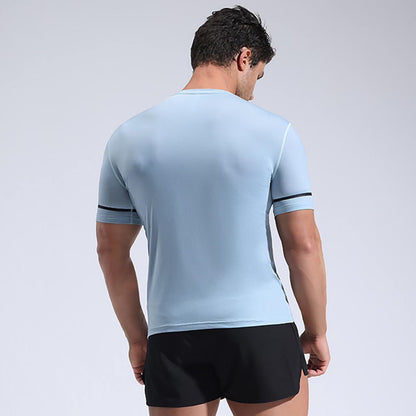 Summer Quick Drying Clothes Men'S T Shirt Sportswear Tight Fitting Basketball Training Fitness Stretch Clothes Outdoor Night Running Small Men Shirts Mens Casual T Shirt Mens V Neck T Shirts T Shirt