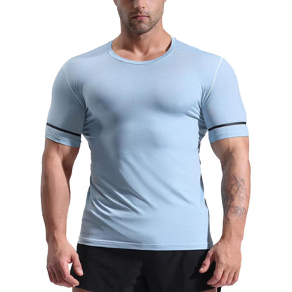 Summer Quick Drying Clothes Men'S T Shirt Sportswear Tight Fitting Basketball Training Fitness Stretch Clothes Outdoor Night Running Small Men Shirts Mens Casual T Shirt Mens V Neck T Shirts T Shirt
